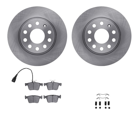 6512-74355, Rotors With 5000 Advanced Brake Pads Includes Hardware